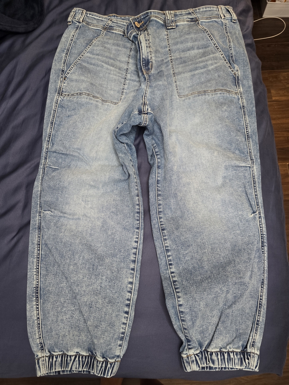 torrid Light Blue Washed Denim Jogger